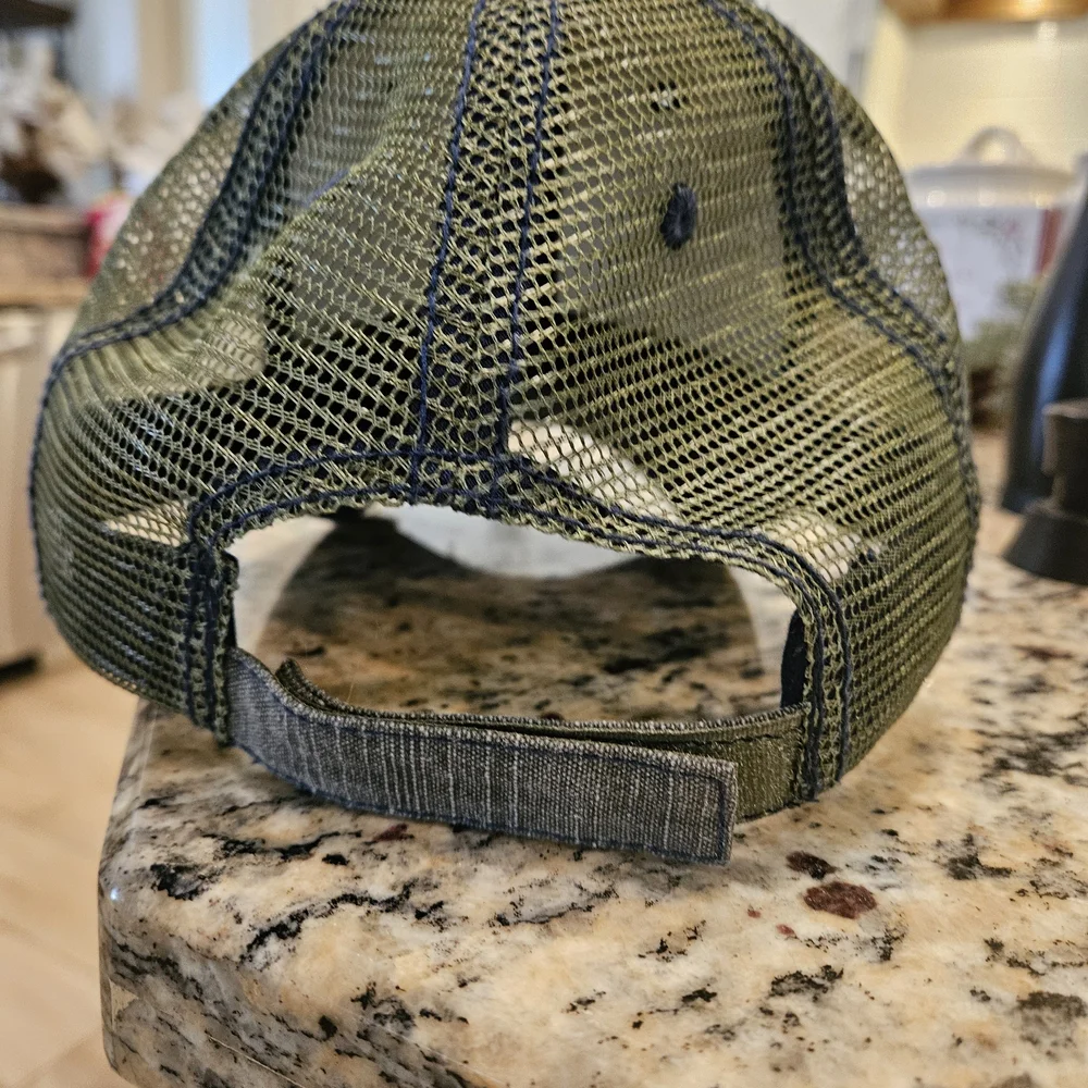 India Boutique Gray Pet Print Cap with Gold Accents